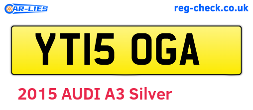 YT15OGA are the vehicle registration plates.