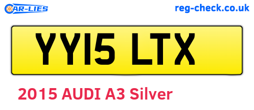 YY15LTX are the vehicle registration plates.