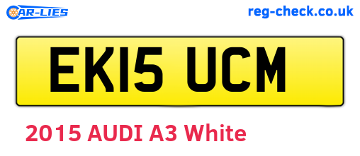 EK15UCM are the vehicle registration plates.