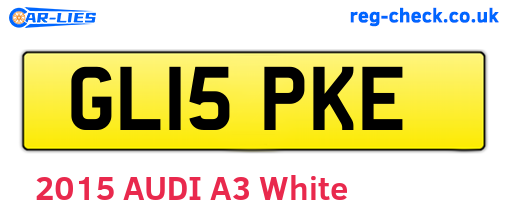 GL15PKE are the vehicle registration plates.