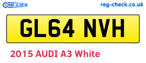 GL64NVH are the vehicle registration plates.