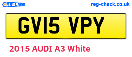 GV15VPY are the vehicle registration plates.
