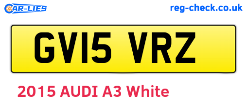 GV15VRZ are the vehicle registration plates.