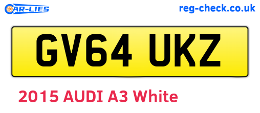 GV64UKZ are the vehicle registration plates.