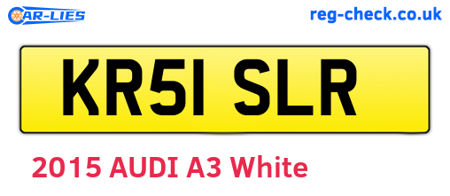 KR51SLR are the vehicle registration plates.
