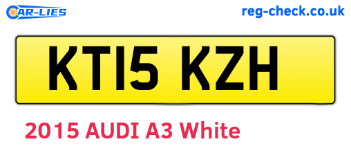 KT15KZH are the vehicle registration plates.