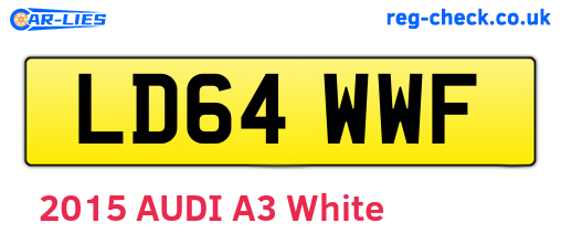 LD64WWF are the vehicle registration plates.