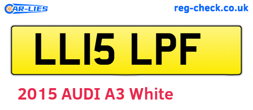LL15LPF are the vehicle registration plates.
