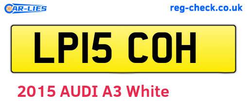LP15COH are the vehicle registration plates.