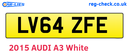 LV64ZFE are the vehicle registration plates.