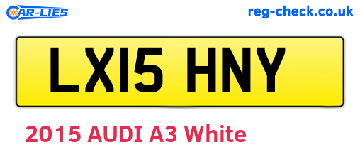 LX15HNY are the vehicle registration plates.