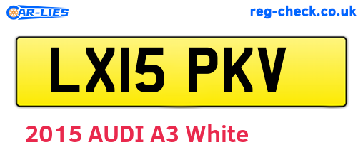 LX15PKV are the vehicle registration plates.