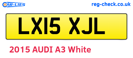 LX15XJL are the vehicle registration plates.