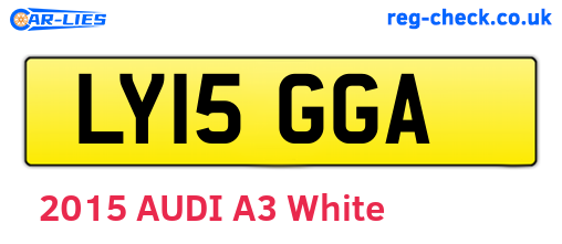LY15GGA are the vehicle registration plates.
