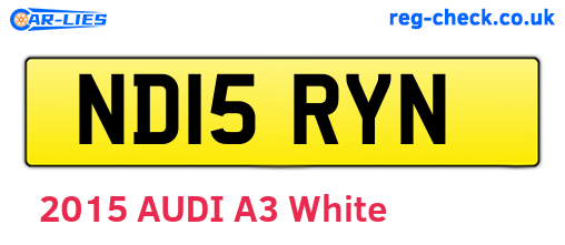 ND15RYN are the vehicle registration plates.