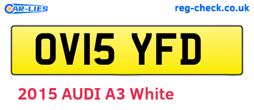 OV15YFD are the vehicle registration plates.