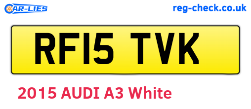 RF15TVK are the vehicle registration plates.