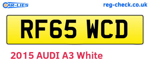 RF65WCD are the vehicle registration plates.