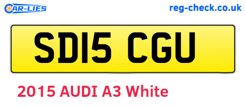 SD15CGU are the vehicle registration plates.