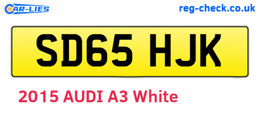 SD65HJK are the vehicle registration plates.