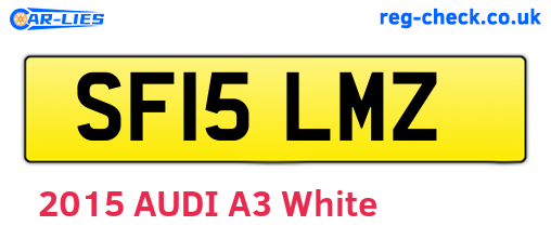 SF15LMZ are the vehicle registration plates.