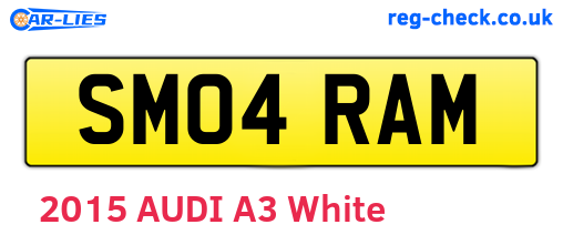 SM04RAM are the vehicle registration plates.