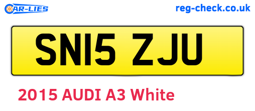 SN15ZJU are the vehicle registration plates.