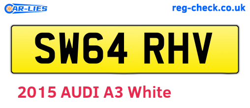 SW64RHV are the vehicle registration plates.