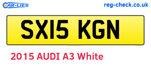 SX15KGN are the vehicle registration plates.