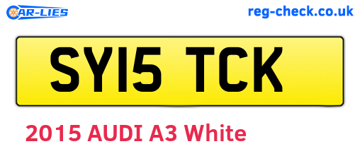 SY15TCK are the vehicle registration plates.
