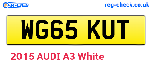 WG65KUT are the vehicle registration plates.