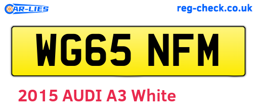 WG65NFM are the vehicle registration plates.