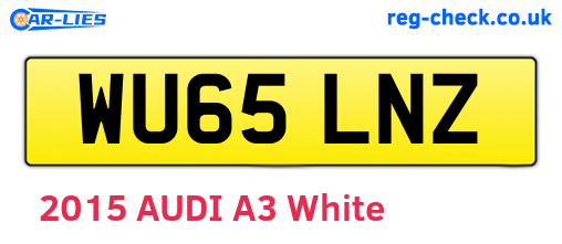 WU65LNZ are the vehicle registration plates.