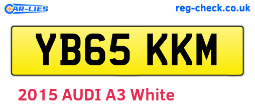 YB65KKM are the vehicle registration plates.
