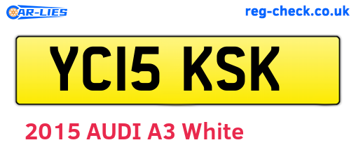 YC15KSK are the vehicle registration plates.