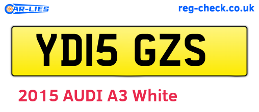 YD15GZS are the vehicle registration plates.