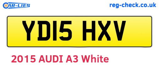YD15HXV are the vehicle registration plates.
