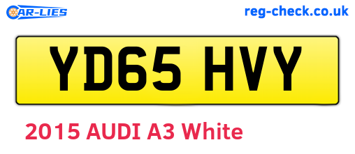 YD65HVY are the vehicle registration plates.