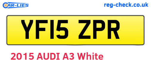 YF15ZPR are the vehicle registration plates.