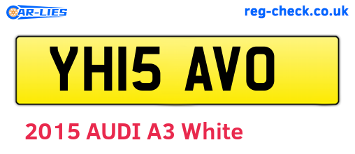 YH15AVO are the vehicle registration plates.