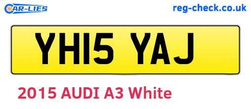 YH15YAJ are the vehicle registration plates.