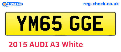 YM65GGE are the vehicle registration plates.