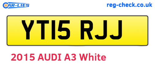 YT15RJJ are the vehicle registration plates.