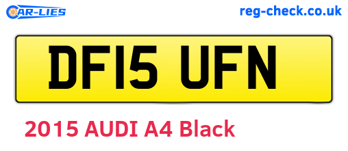 DF15UFN are the vehicle registration plates.