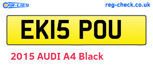 EK15POU are the vehicle registration plates.