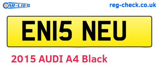 EN15NEU are the vehicle registration plates.