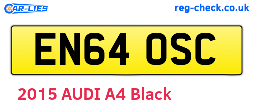 EN64OSC are the vehicle registration plates.