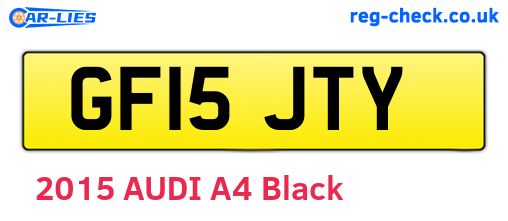 GF15JTY are the vehicle registration plates.