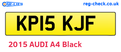 KP15KJF are the vehicle registration plates.