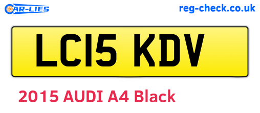 LC15KDV are the vehicle registration plates.